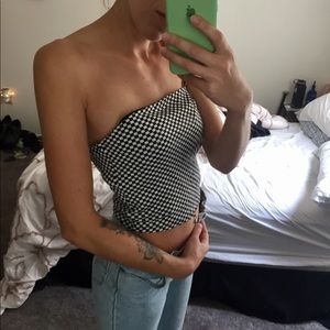 Charlotte Russe checkered tub top